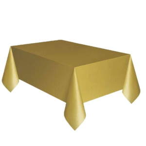 1 Adet Gold 120x180 Cm Kullan At Masa Örtüsü Doğum Günü Partisi, Kutlama Partisi, Mevlit Yemeği
