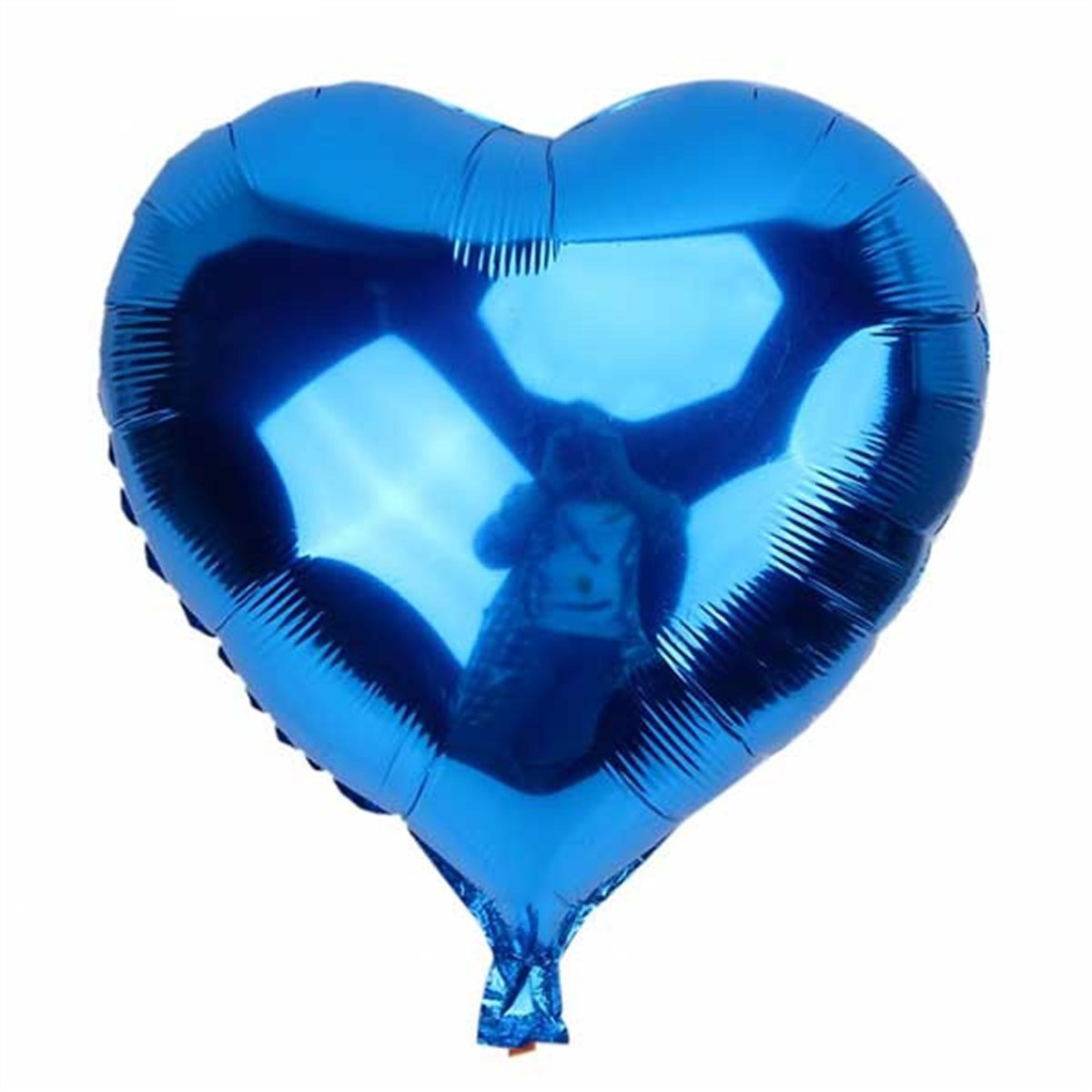 1 Adet 18 İnç 45 Cm Kalp Folyo Balon Lacivert