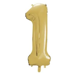 1 Adet 34 İnç 80 Cm Gold Folyo Balon Helyum Balon Doğum Günü Balonu Rakam Balon