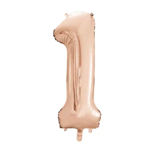 1 Adet 34 İnç 80 Cm Rose Gold Folyo Balon Helyum Balon Doğum Günü Balonu Rakam Balon